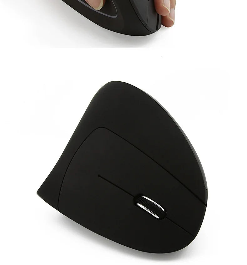 Mouse Vertical Ergonômico Recarregável - Bluetooth e 2,4GHz