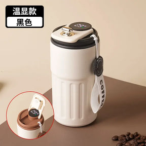 Copo Térmico de Aço Inox - Com Display Digital de Temperatura