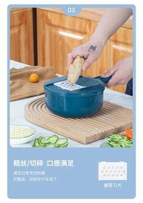 Cortador Manual para Vegetais - De Palha de Trigo e Aço Inox