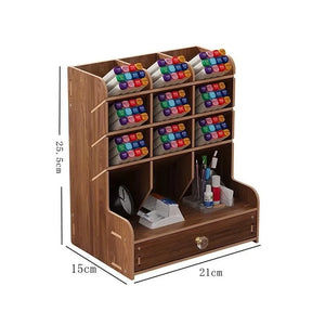 Organizador de Mesa em Madeira Ecológica - Design Nórdico