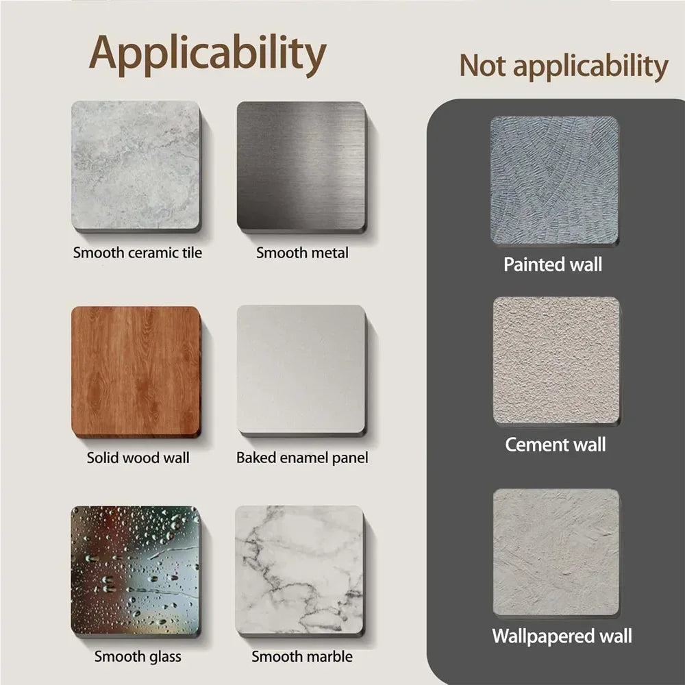 Varal Retrátil de Parede em Alumínio - Dobrável 360º Sem Furo