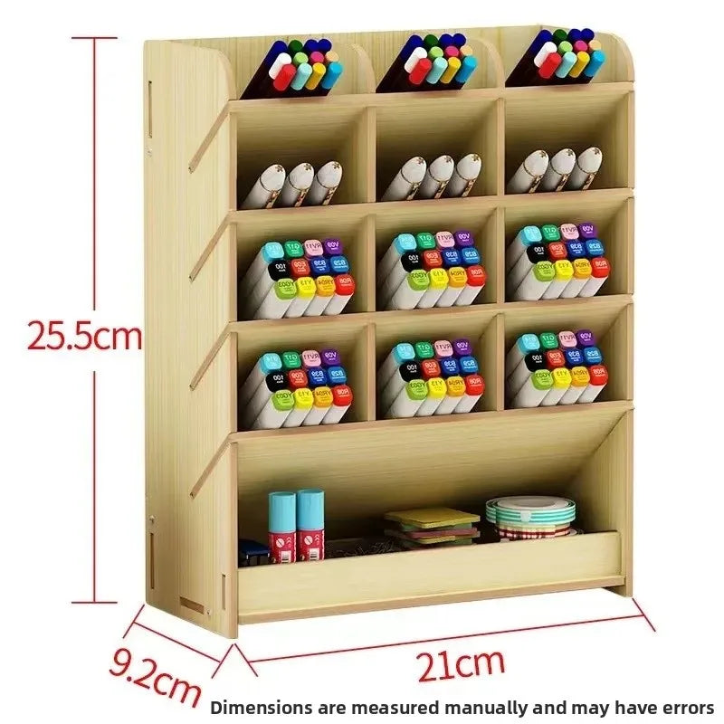 Organizador de Mesa em Madeira Ecológica - Design Nórdico