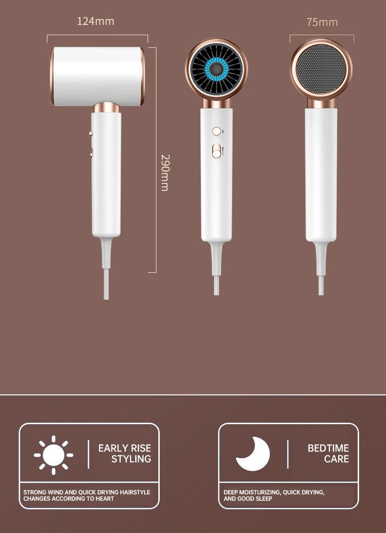 Secador de Cabelo 2000W - Tecnologia Iônica 5 Velocidades