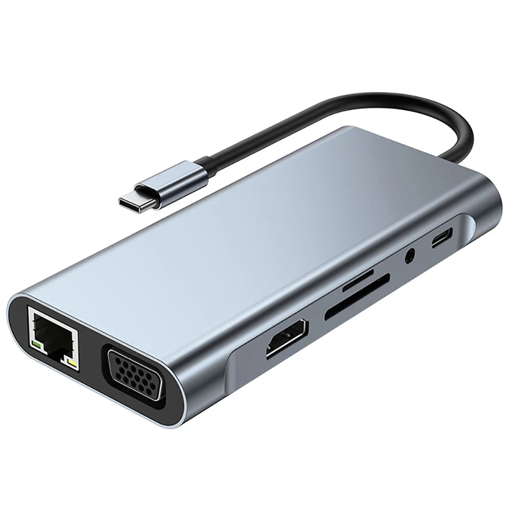 HUB USB-C 11 em 1 para MacBook - 4K HDMI e PD 87W