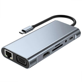HUB USB-C 11 em 1 para MacBook - 4K HDMI e PD 87W
