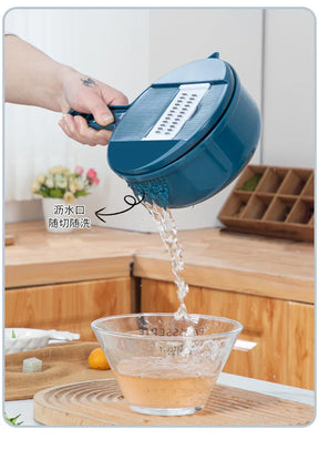 Cortador Manual para Vegetais - De Palha de Trigo e Aço Inox