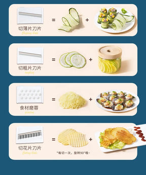 Cortador Manual para Vegetais - De Palha de Trigo e Aço Inox