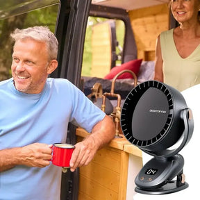 Ventilador Portátil USB Silencioso - Sem Fio de 6 Velocidades