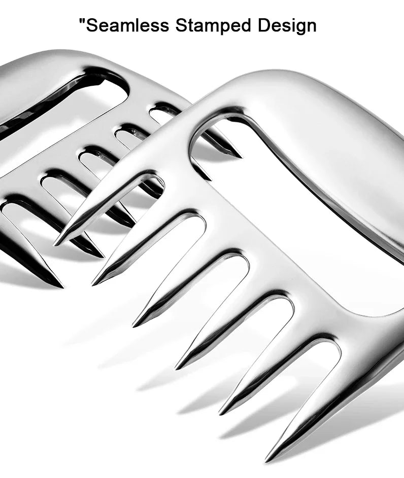 Garfos de Corte Garra Estilo Urso -em Aço Inox 6 Dentes