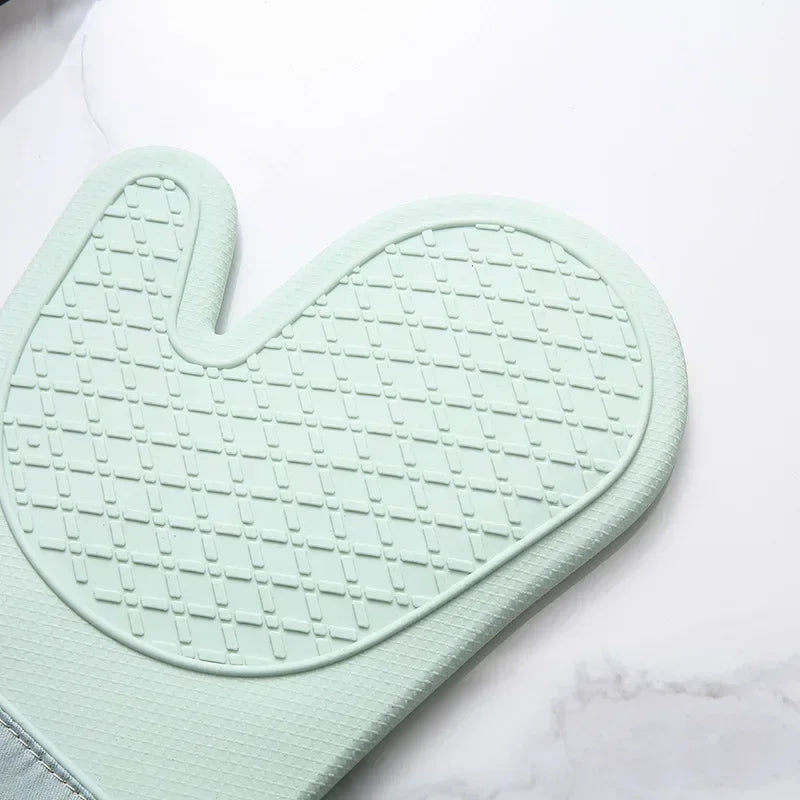 Luvas de Silicone Longas - Proteção Térmica para o Forno