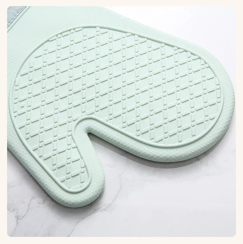 Luvas de Silicone Longas - Proteção Térmica para o Forno