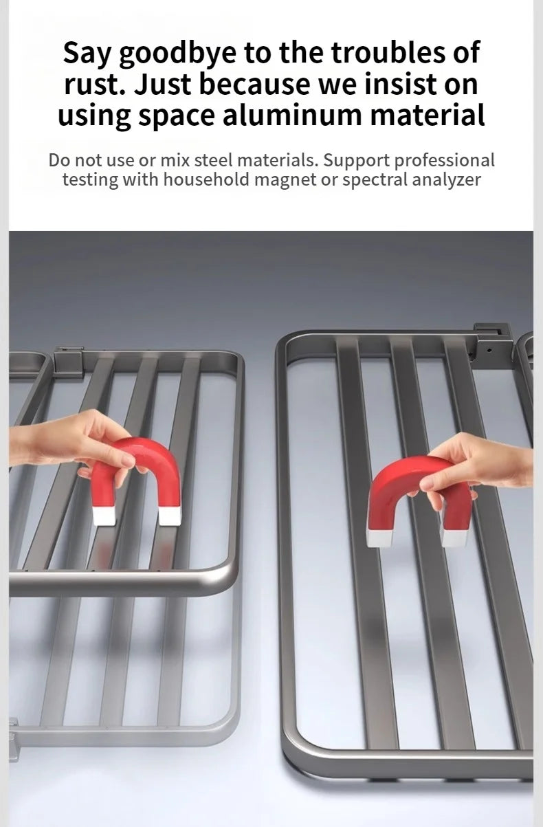 Toalheiro de Parede Dobrável em Alumínio - com Gancho