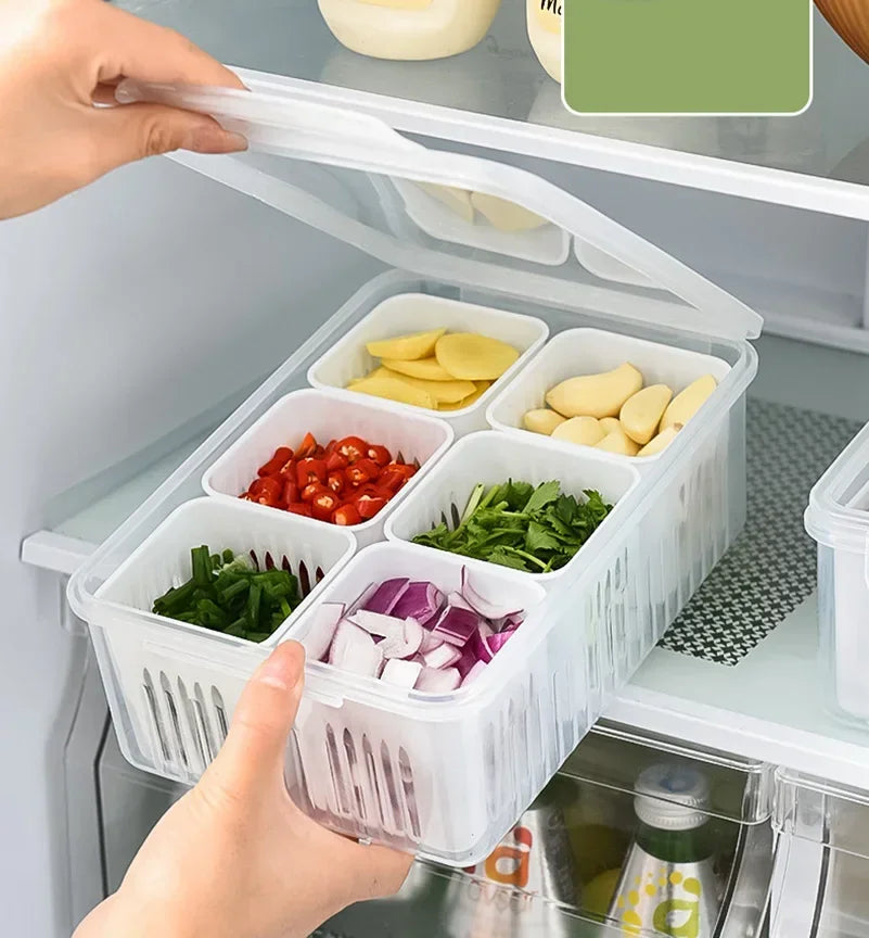 Organizador de Alimentos para Geladeira - De Plástico PP