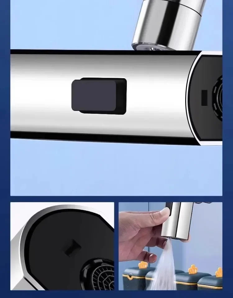 Extensão de Torneira Universal - Rotação 360° com 3 Modos