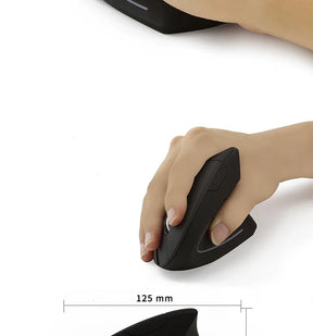 Mouse Vertical Ergonômico Recarregável - Bluetooth e 2,4GHz
