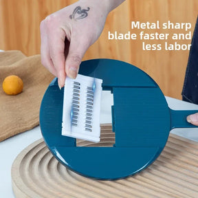 Cortador Manual para Vegetais - De Palha de Trigo e Aço Inox