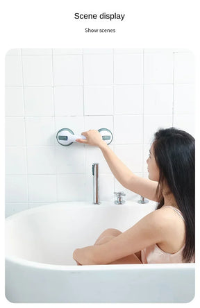 Barra de Apoio de Segurança para Banheiro - Ventosa - Sem Furo