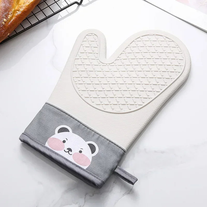 Luvas de Silicone Longas - Proteção Térmica para o Forno