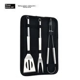 Kit Churrasco Portátil - Utensílios de Aço Inox
