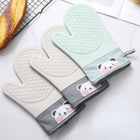 Luvas de Silicone Longas - Proteção Térmica para o Forno