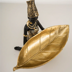 Estátua Decorativa Tribos - Porta objetos Em Resina