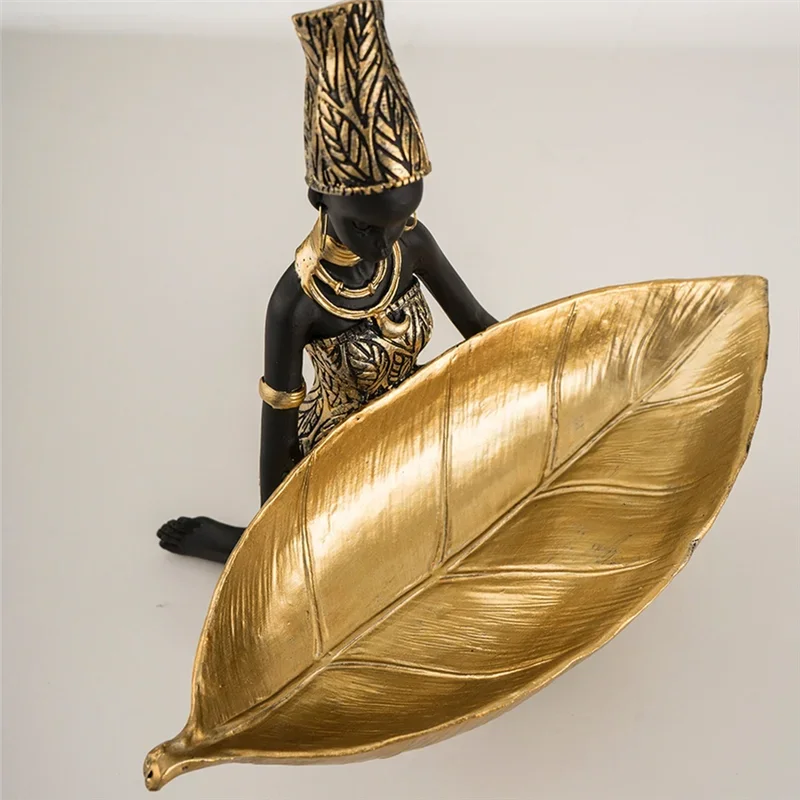 Estátua Decorativa Tribos - Porta objetos Em Resina