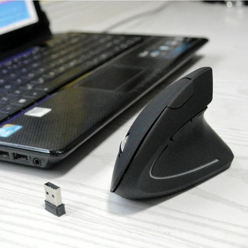 Mouse Vertical Ergonômico Recarregável - Bluetooth e 2,4GHz