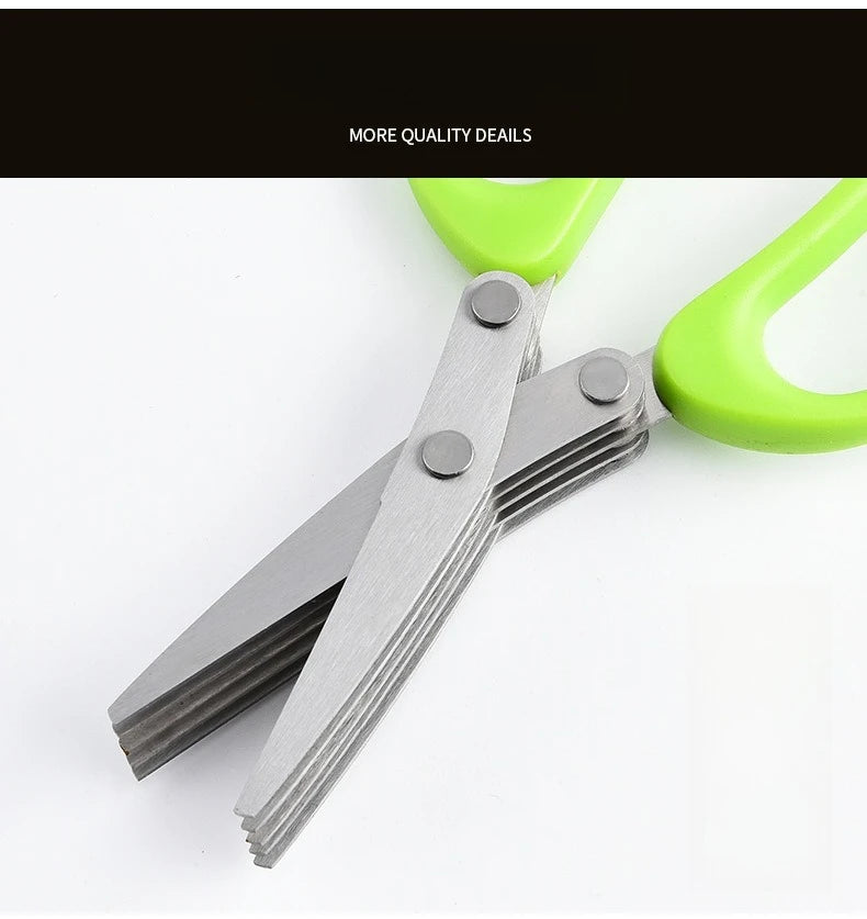 Tesoura Multicamadas de Cozinha - Para Corte modulado de Ervas