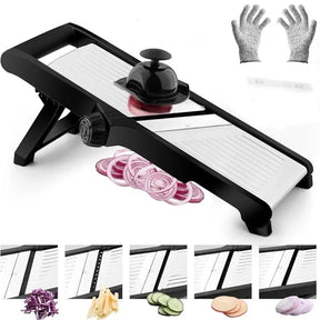 Fatiador de Vegetais Ajustável - De Aço Inox de 1 a 9mm