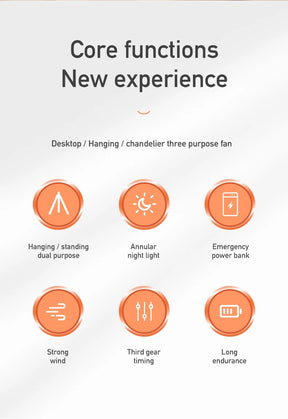 Ventilador Elétrico Portátil - Design Dobrável