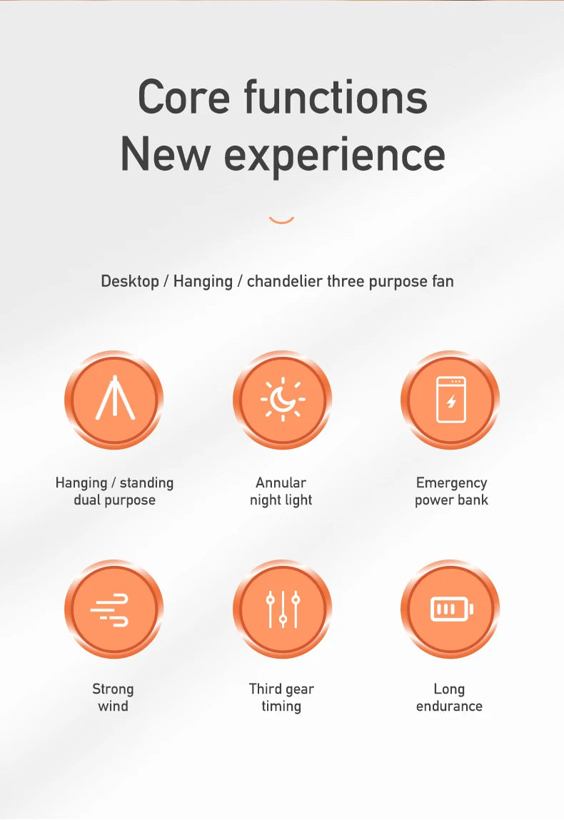 Ventilador Elétrico Portátil - Design Dobrável