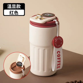 Copo Térmico de Aço Inox - Com Display Digital de Temperatura