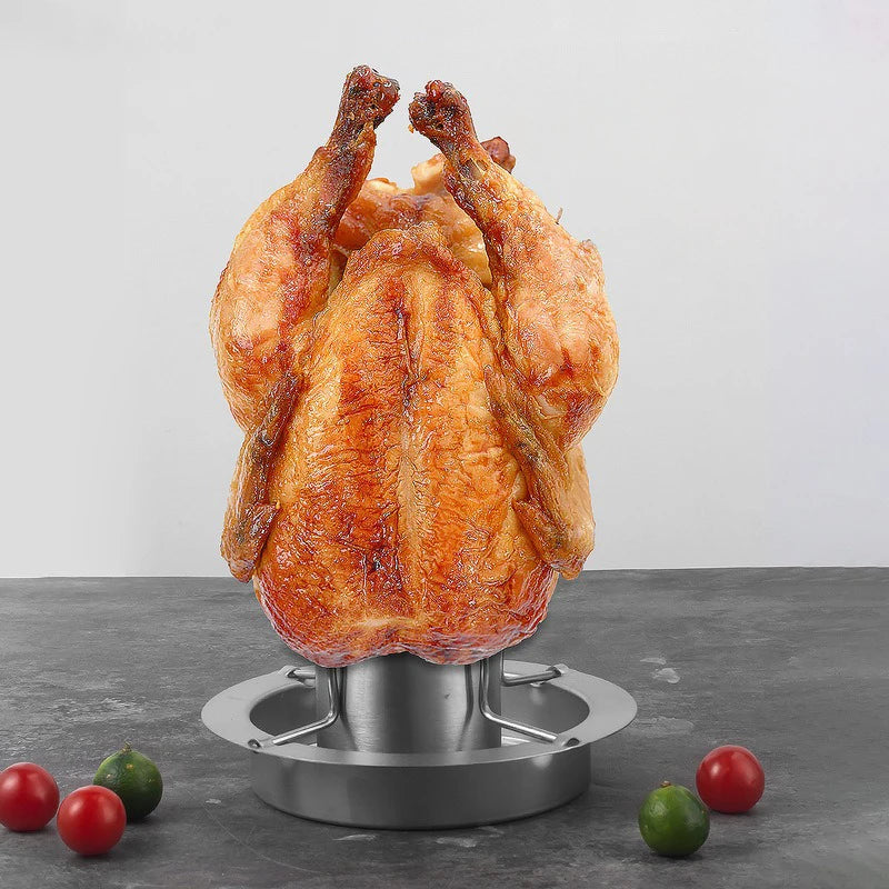 Grelha de Aço Inox Vertical - Para Assar Frango