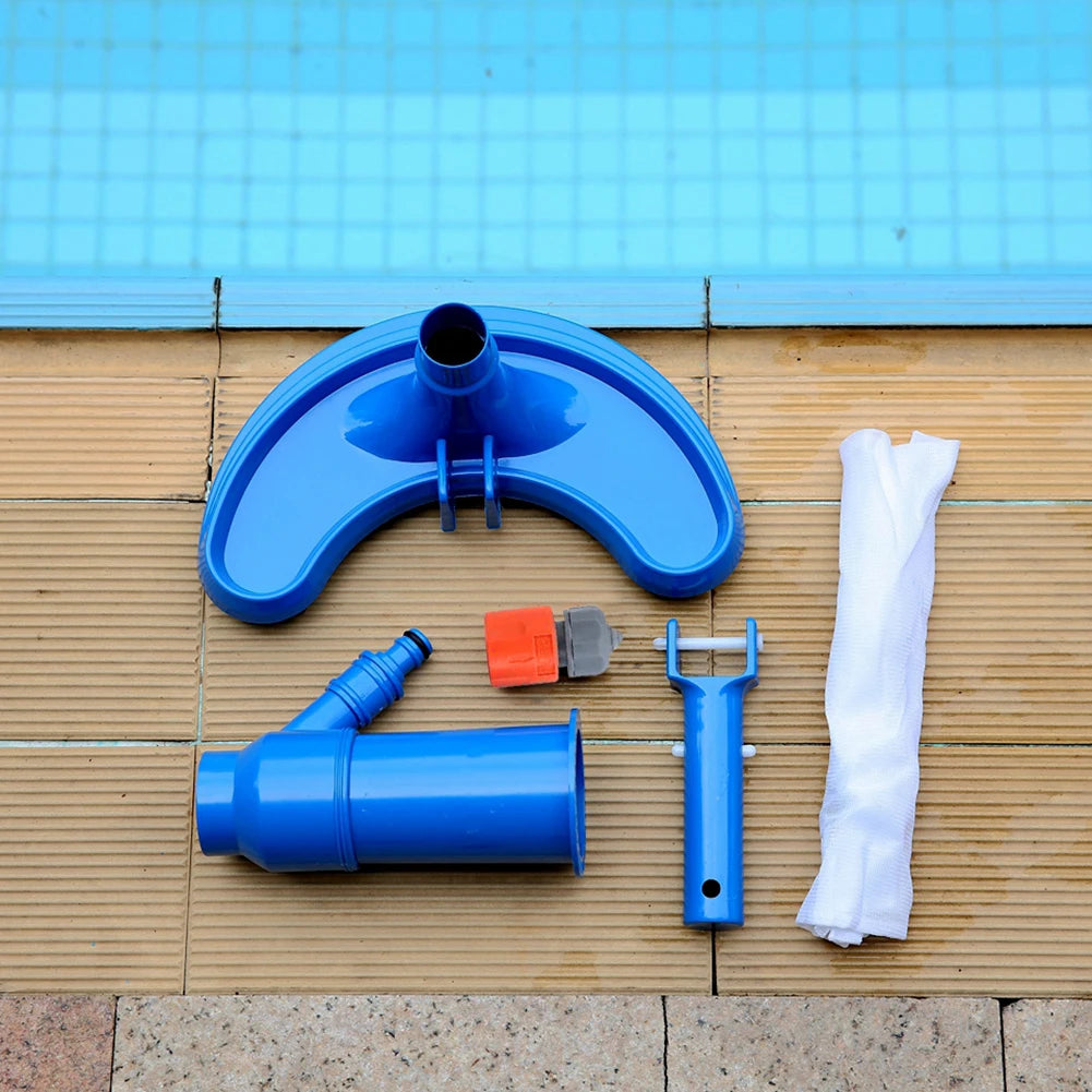Kit Aspirador para Limpeza de Piscina - em ABS com Malha