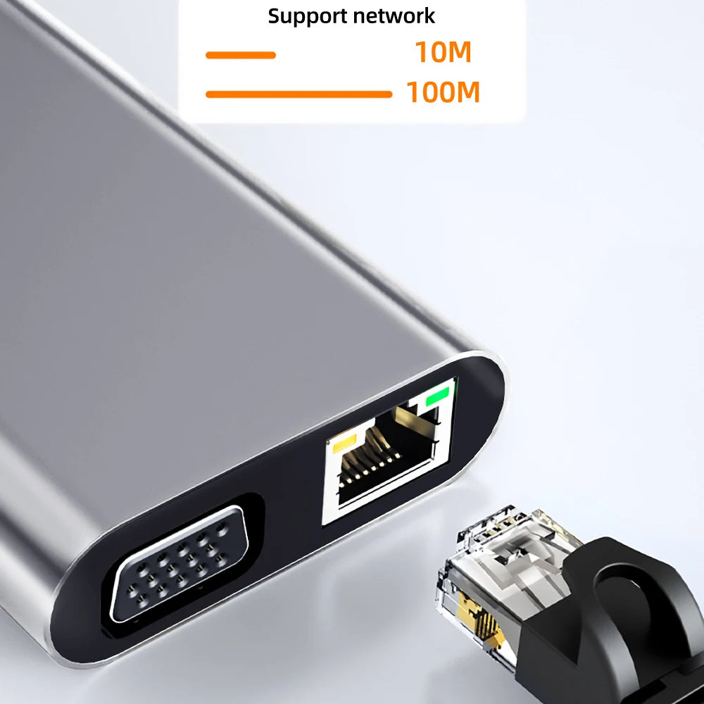 HUB USB-C 11 em 1 para MacBook - 4K HDMI e PD 87W
