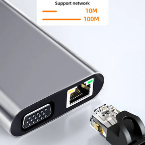 HUB USB-C 11 em 1 para MacBook - 4K HDMI e PD 87W