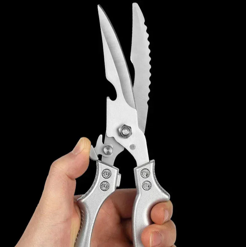 Tesoura Heavy Duty para Carnes - De Aço com Trava de Segurança