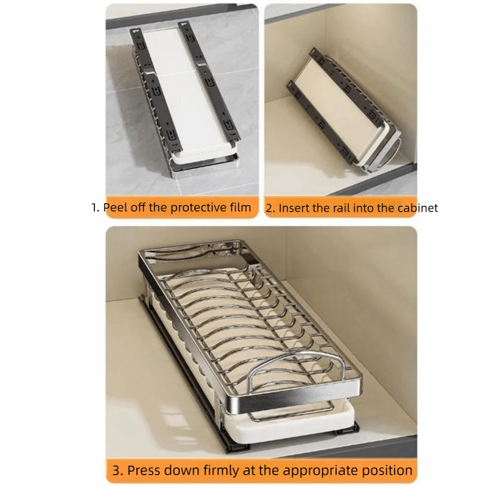 Escorredor Inox Removível: Domine a Ordem, Eleve a Cozinha.