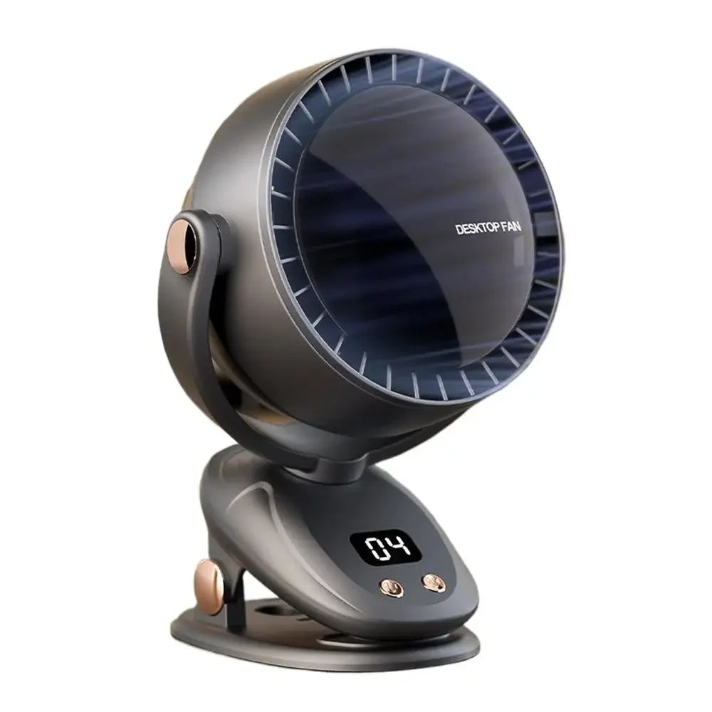 Ventilador Portátil USB Silencioso - Sem Fio de 6 Velocidades