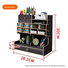 Organizador de Mesa em Madeira Ecológica - Design Nórdico