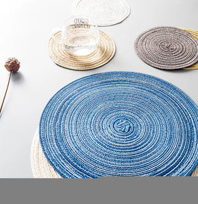 Jogo Americano Redondo de Linho - para Mesa Posta