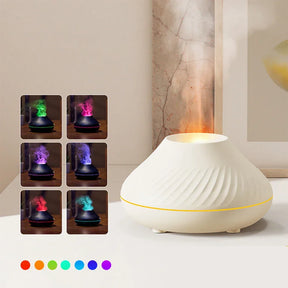Aromatizador de Ambiente Chama LED - Com Luzes Coloridas e Nebulização