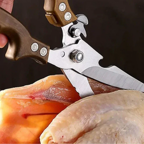 Tesoura Heavy Duty para Carnes - De Aço com Trava de Segurança