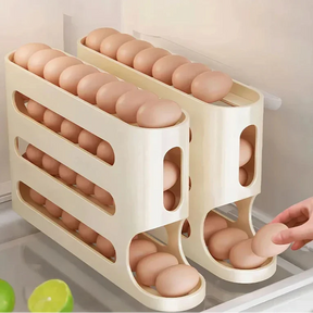 Porta Ovos Automático Deslizante para Geladeira - até 30 ovos