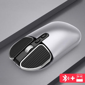 Mouse Bluetooth 2.4GHz - Silencioso e Recarregável