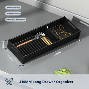 Organizador Retrátil para Gavetas - Em Alumínio