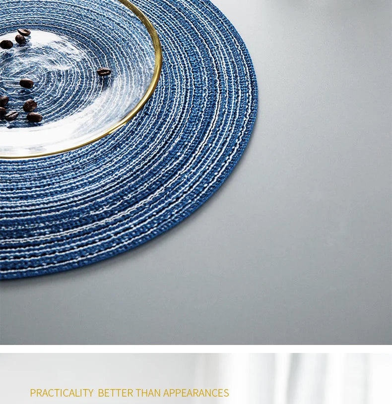 Jogo Americano Redondo de Linho - para Mesa Posta