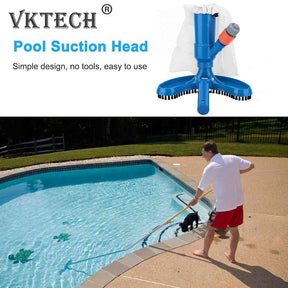 Kit Aspirador para Limpeza de Piscina - em ABS com Malha