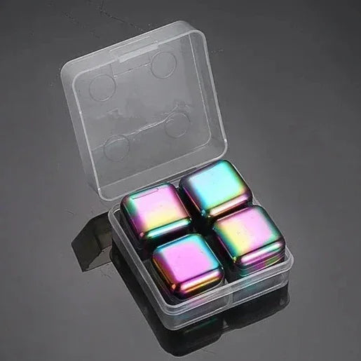 Cubos de Gelo Reutilizáveis - De Aço Inox 304 para Uísque