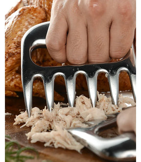 Garfos de Corte Garra Estilo Urso -em Aço Inox 6 Dentes